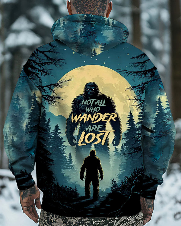 Not All Who Wander Are Lost Bigfoot Mountain All Over Print