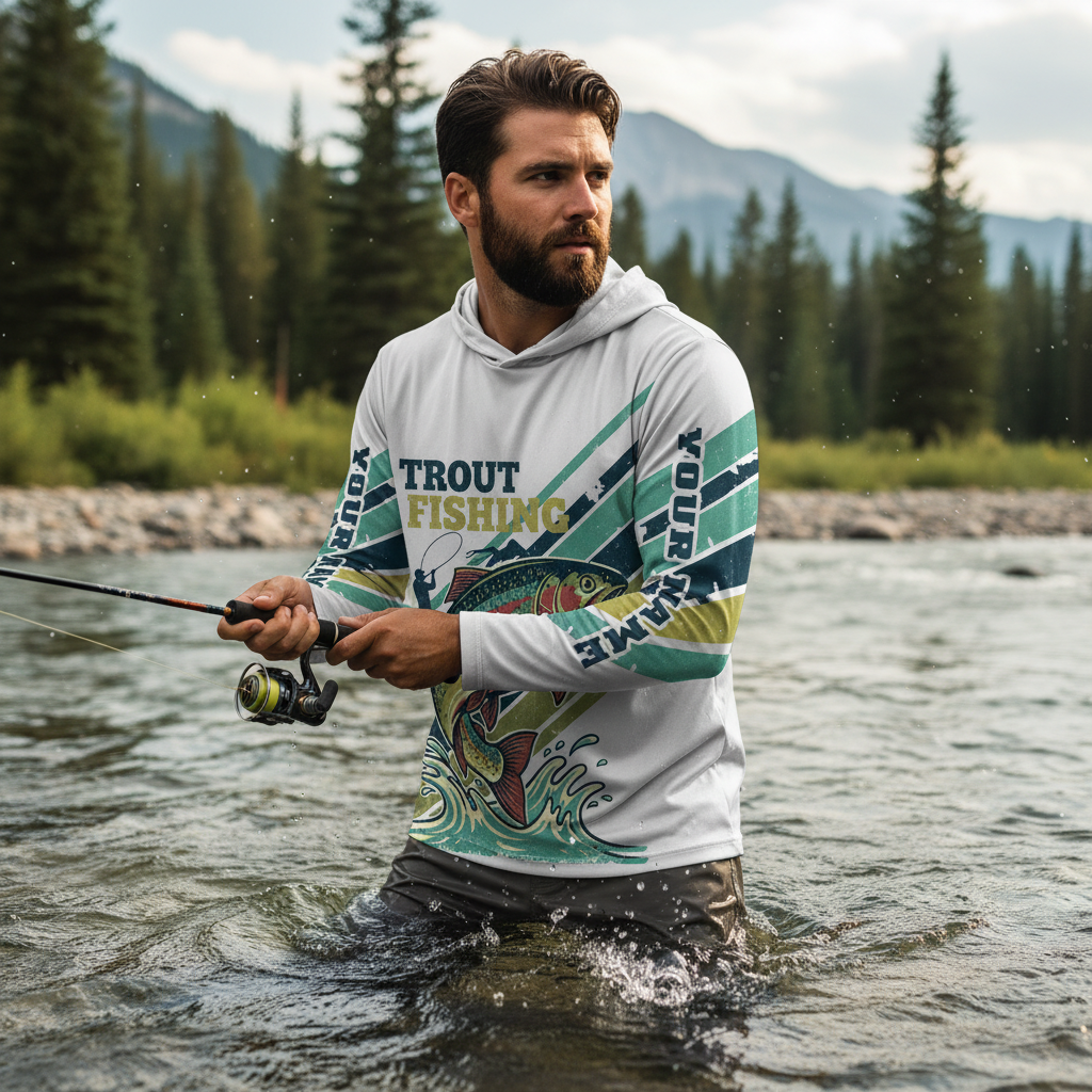 Vintage Rainbow Trout Team Shirt All Over Print