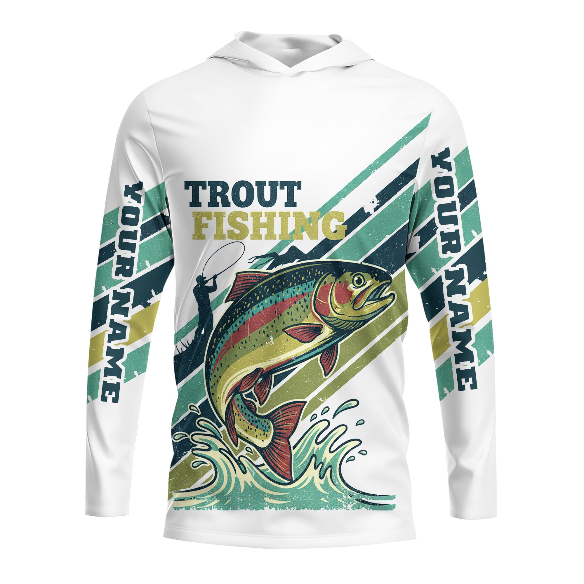 Vintage Rainbow Trout Team Shirt All Over Print