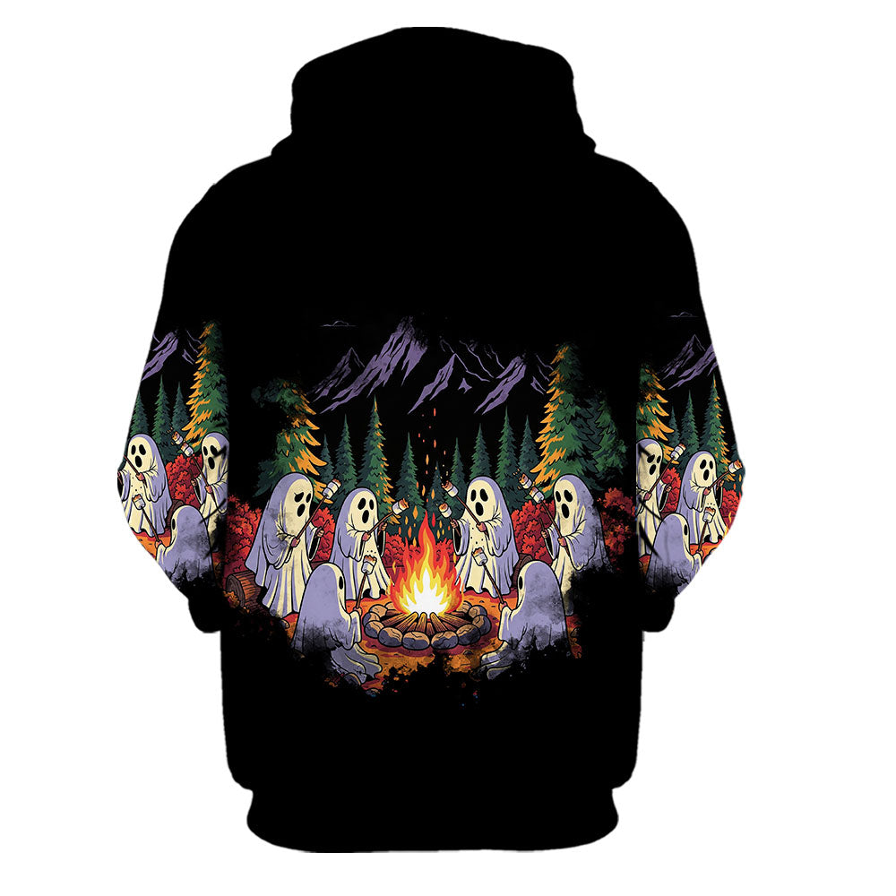 Ghost Camping Crew All Over Print Shirt