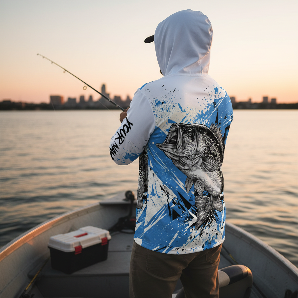 Custom Name Crappie Fishing Jersey All Over Print Shirt