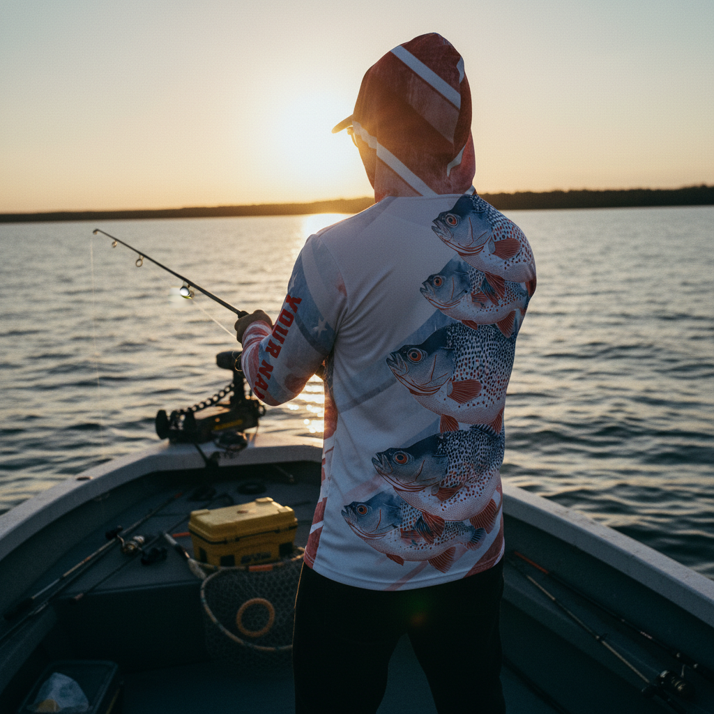 Custom Name Crappie Fish America All Over Print Shirt