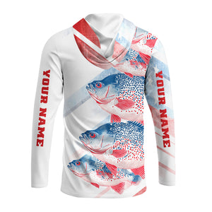 Custom Name Crappie Fish America All Over Print Shirt