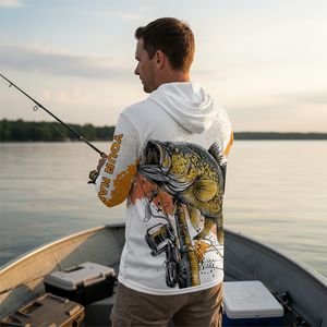 Custom Name Crappie Fish Orange All Over Print Shirt