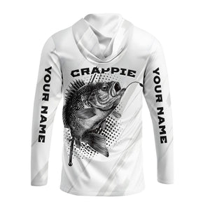 Custom Name Crappie Fish Gray All Over Print Shirt