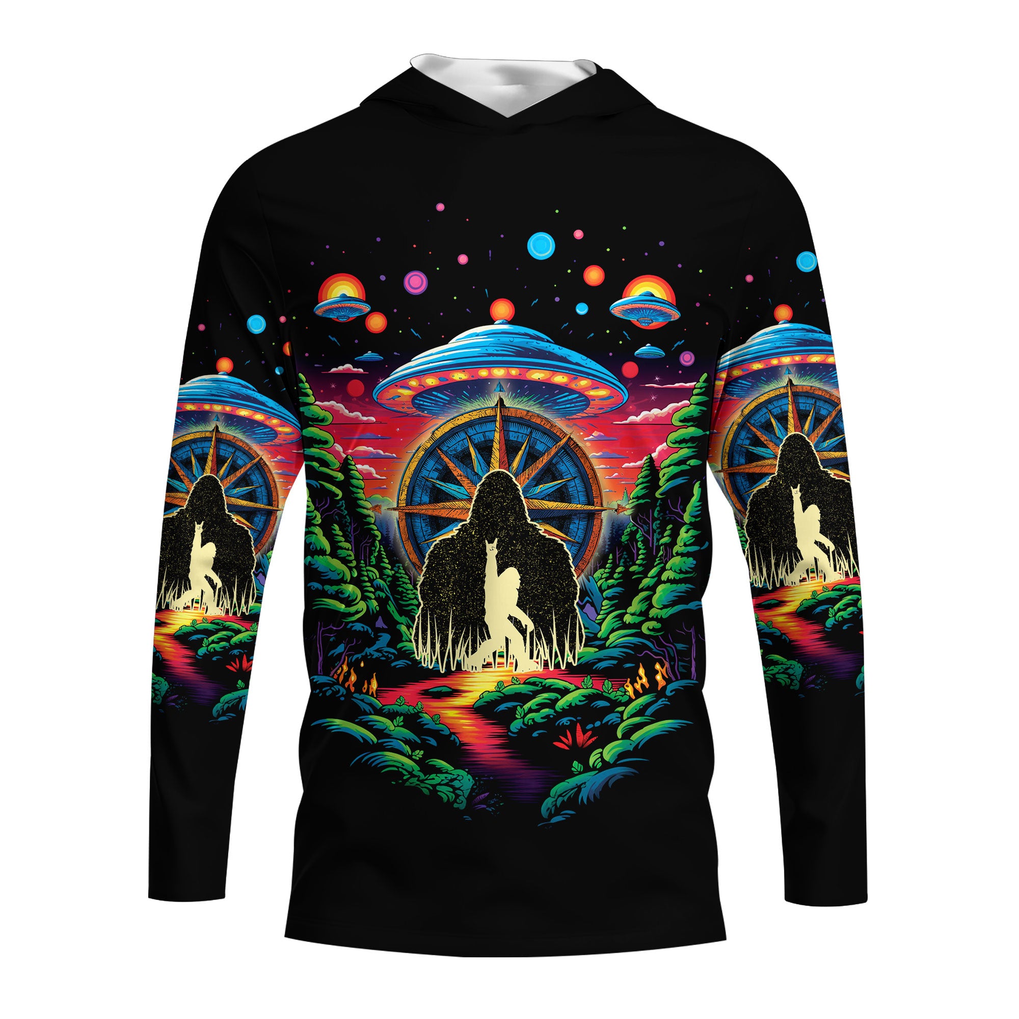 Bigfoot Mountain Adventure All Over Print Shirt
