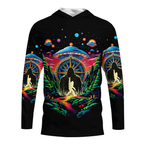Not All Who Wander Are Lost Bigfoot All Over Print Shirt