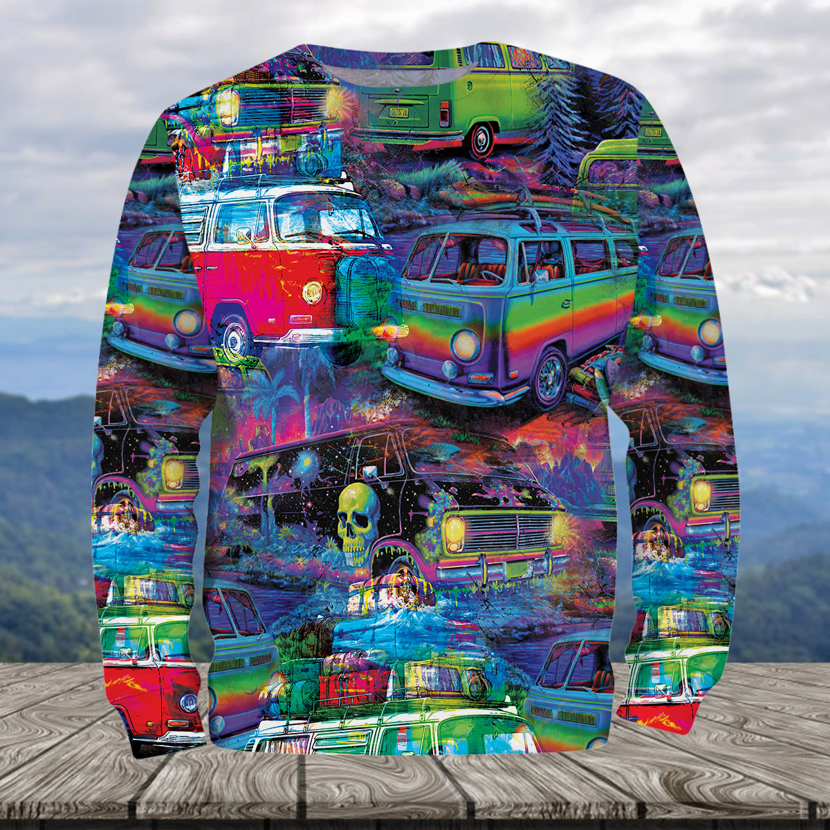 Retro Van Funny All Over Print Shirt