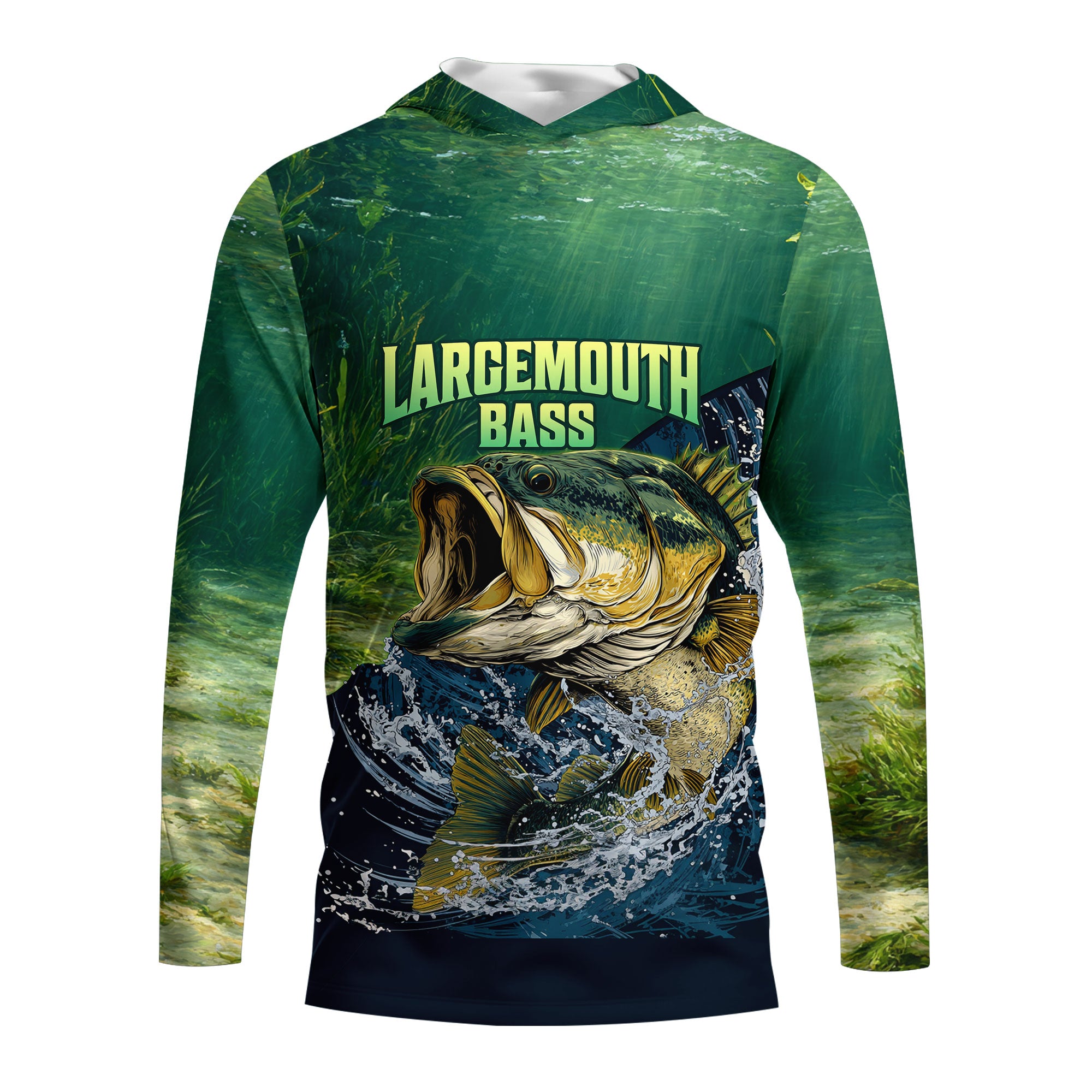Largemouth Bass Vintage All Over Print Shirt