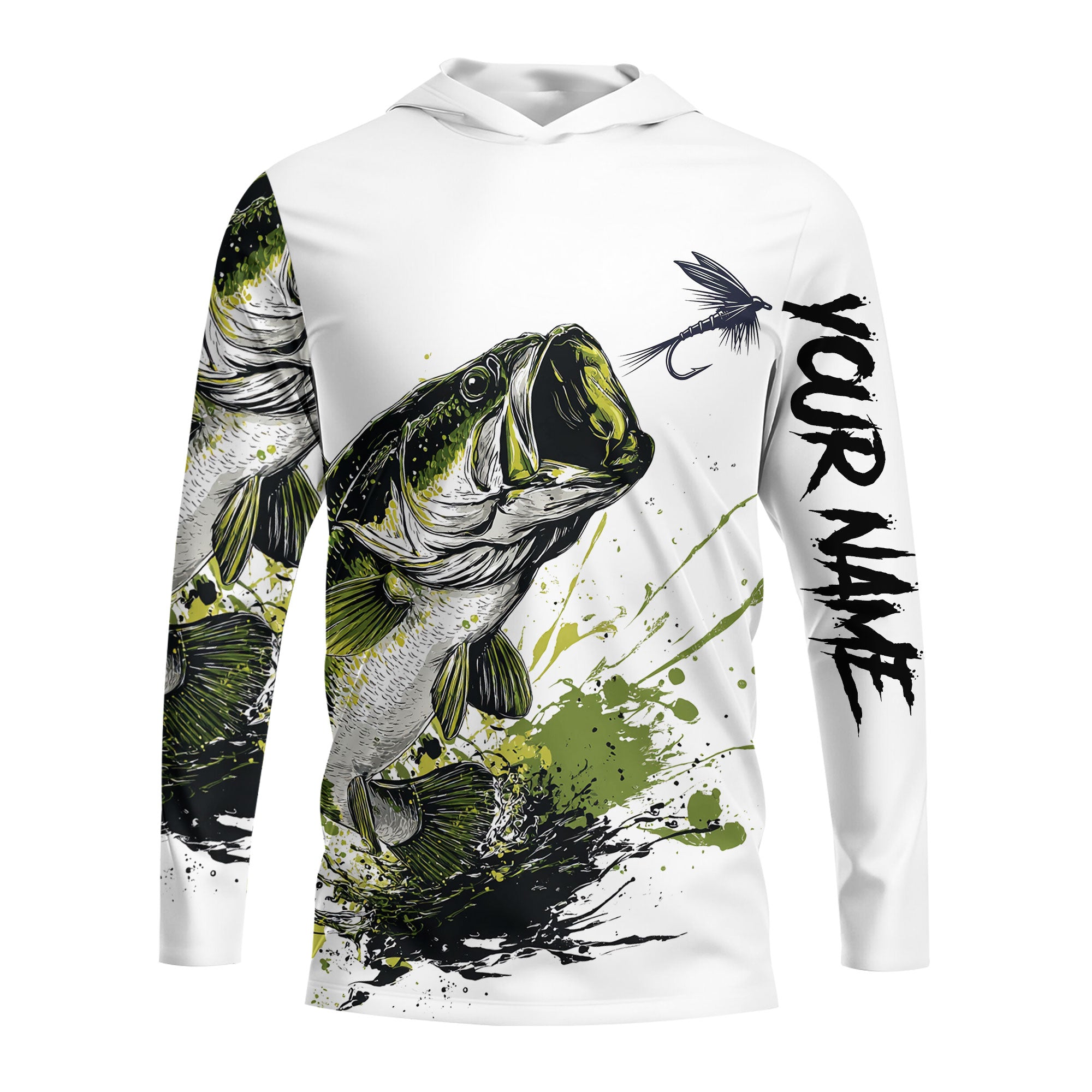 Custom Name Largemouth Bass All Over Print Shirt
