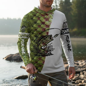 Bass Fishing Team Jerseys Green All Over Print Shirt
