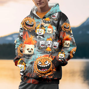 Burnt Marshmallow Halloween All Over Print Shirt