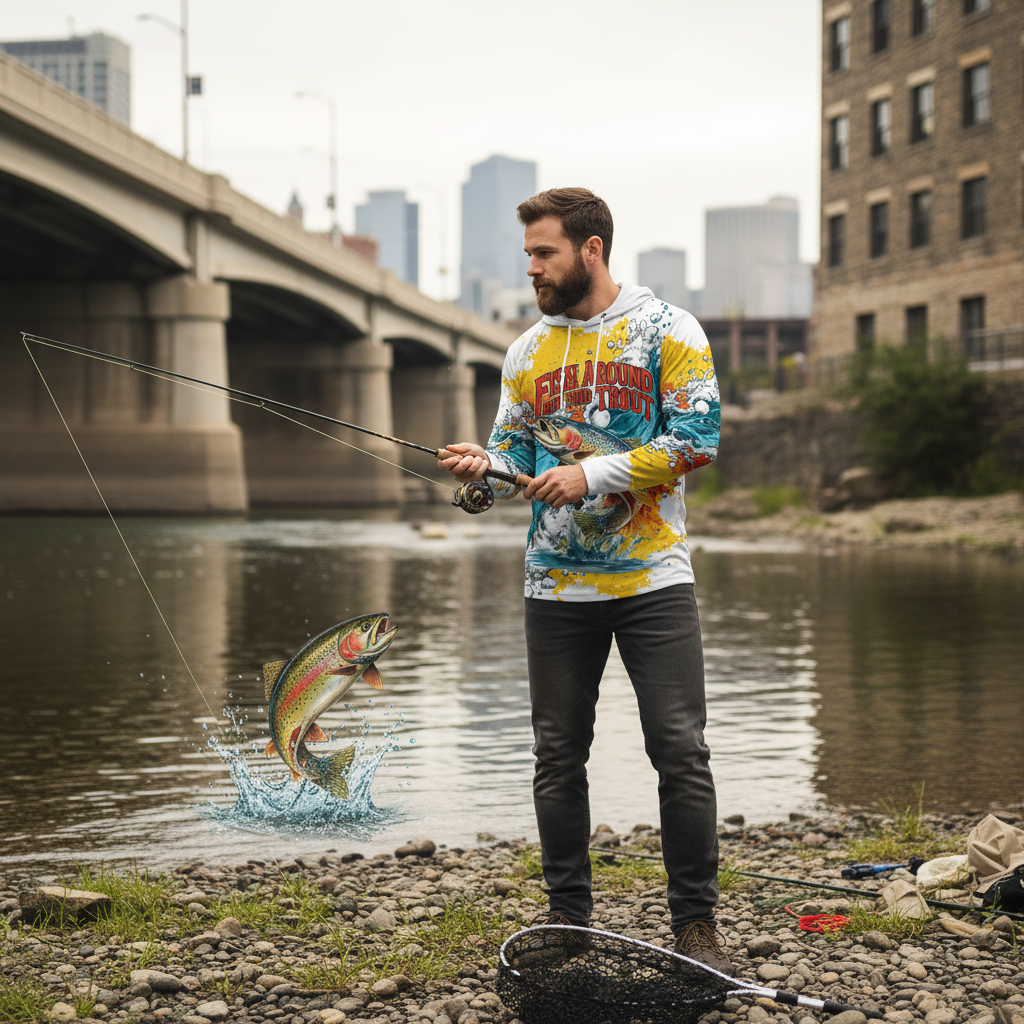 Fish Around And Find Trout Rainbow Trout All Over Print Shirt