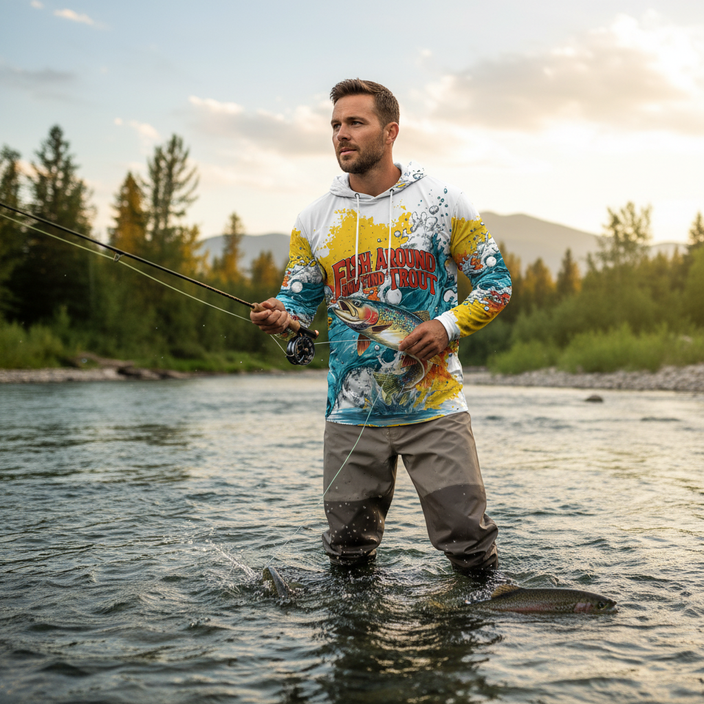 Fish Around And Find Trout Rainbow Trout All Over Print Shirt