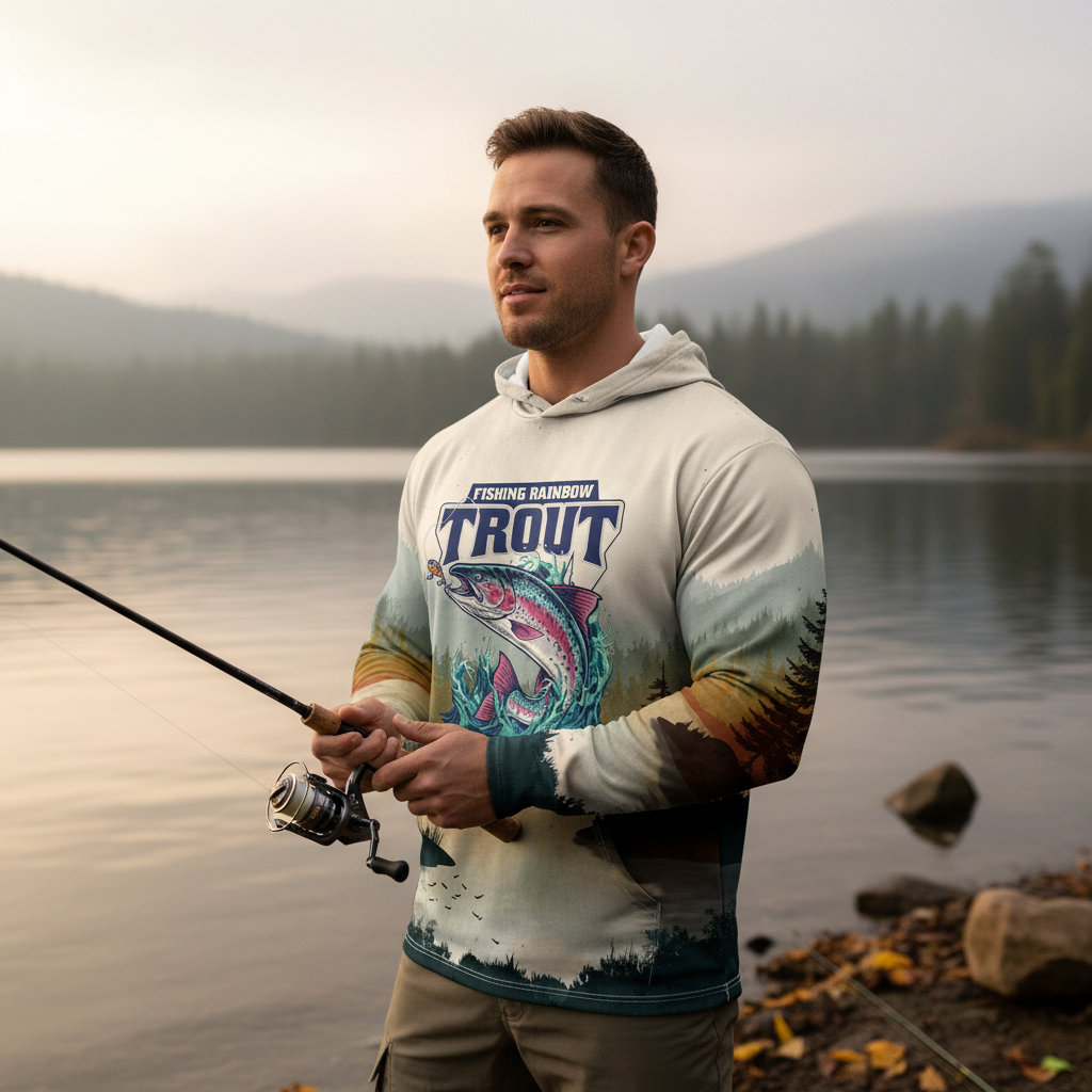 Trout Fish Lover Vintage All Over Print Shirt