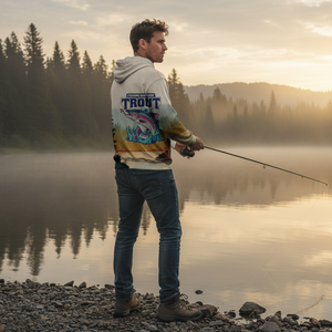 Trout Fish Lover Vintage All Over Print Shirt