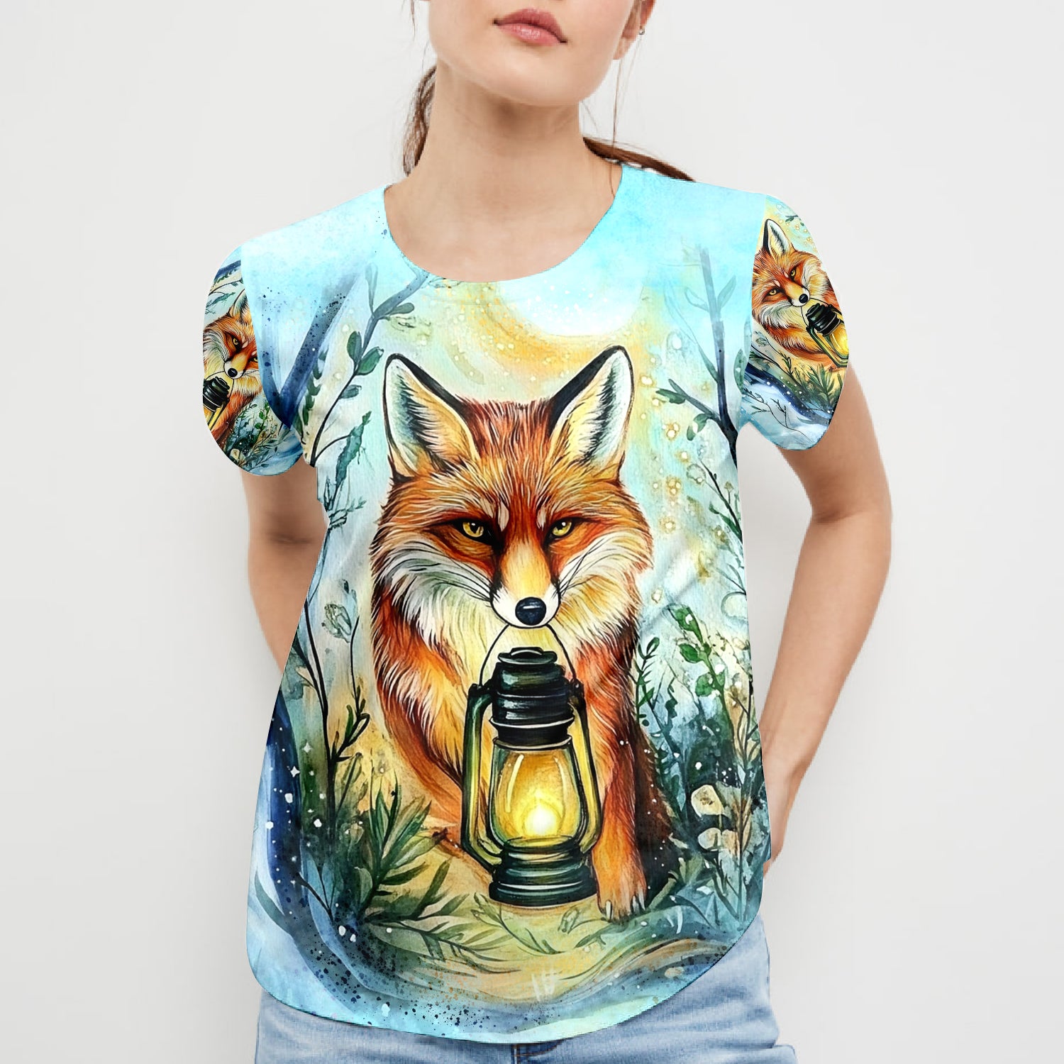 Wild Fox Finding The Way All Over Print Shirt