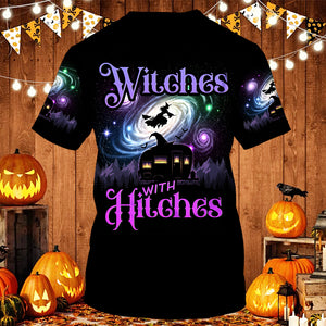 Witches With Hitches All Over Print Shirt