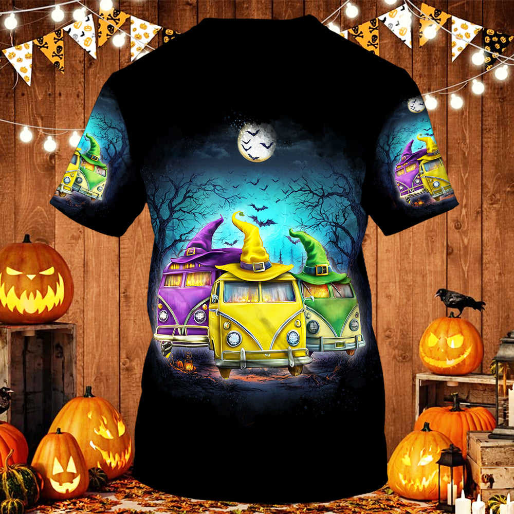 Witches Camping Car All Over Print Shirt