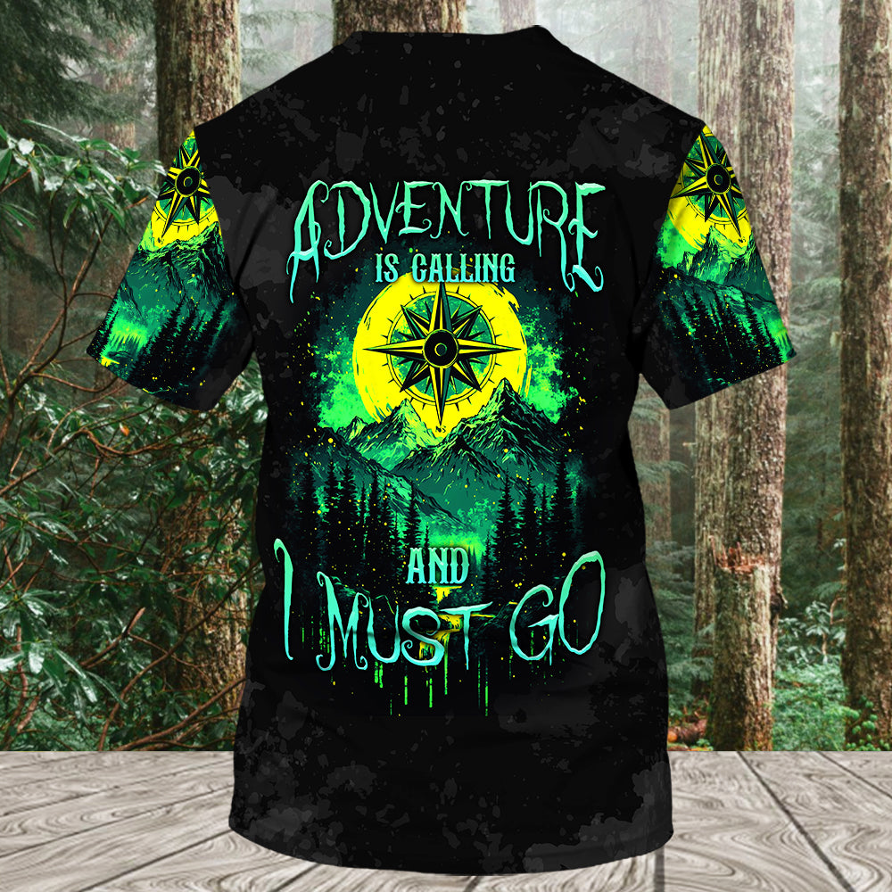Adventure Is Calling All Over Print Shirt