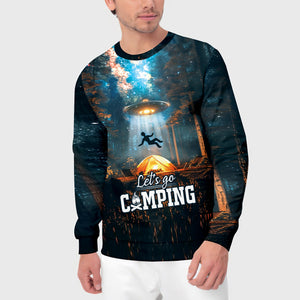 Let's Go Camping UFO All Over Print Shirt