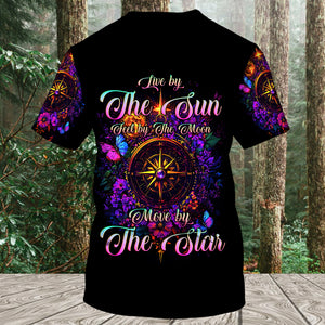 Live By The Sun Feel By The Moon All Over Print Shirt