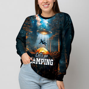 Let's Go Camping UFO All Over Print Shirt