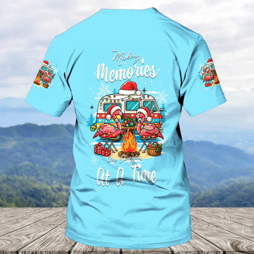 Blue Making Memories One Campfire At A Time All Over Print Shirt