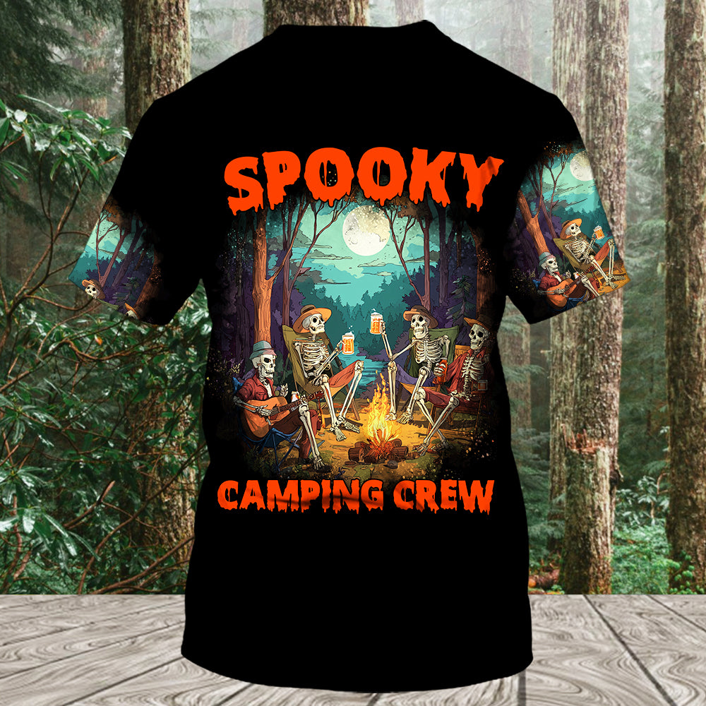 Spooky Camping Crew Halloween All Over Print Shirt