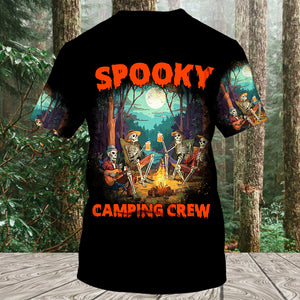 Spooky Camping Crew Halloween All Over Print Shirt