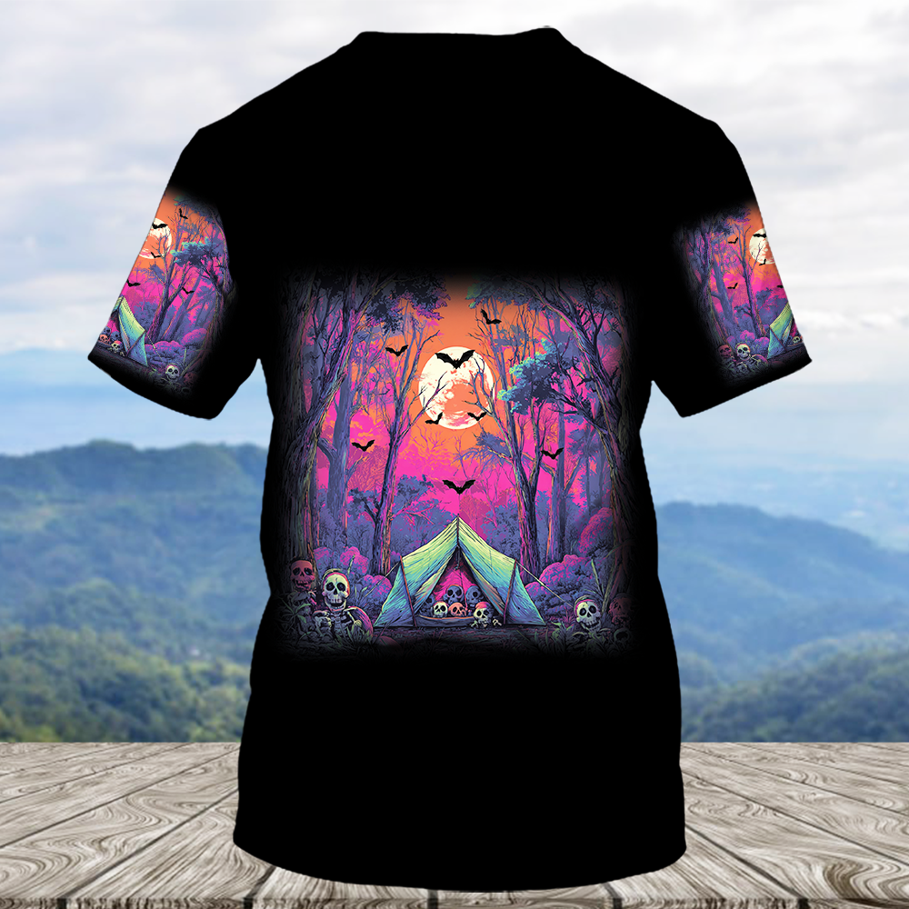 Skull Tent Adventure All Over Print Shirt