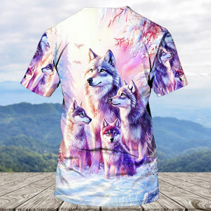 Wolf Family Art All Over Print Shirt