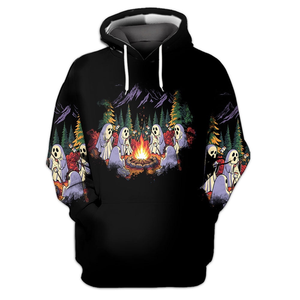 Ghost Camping Crew All Over Print Shirt