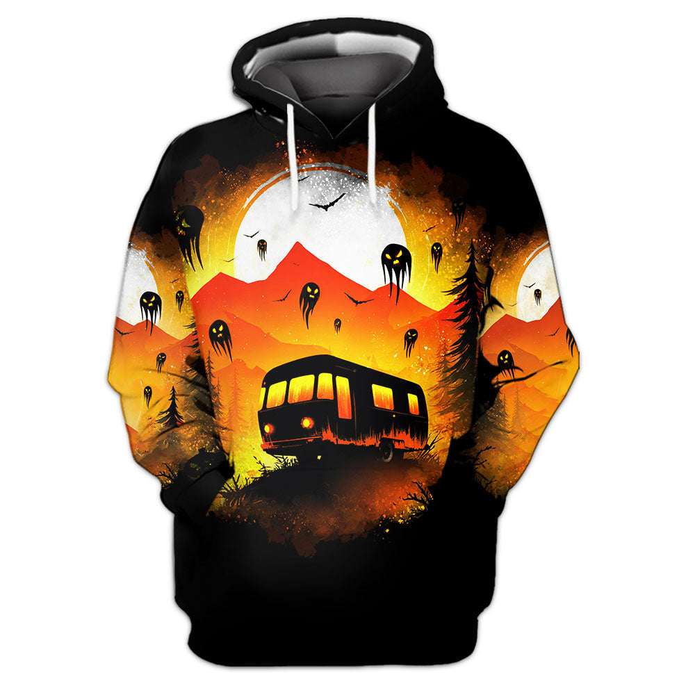 Haunted Camping Car All Over Print Shirt