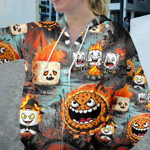 Burnt Marshmallow Halloween All Over Print Shirt