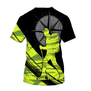 Hiking Find Your Own Path Yellow Neon All Over Print Shirt