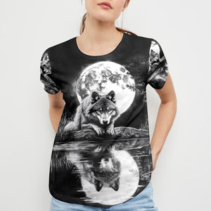Mystical Wolf Art All Over Print Shirt