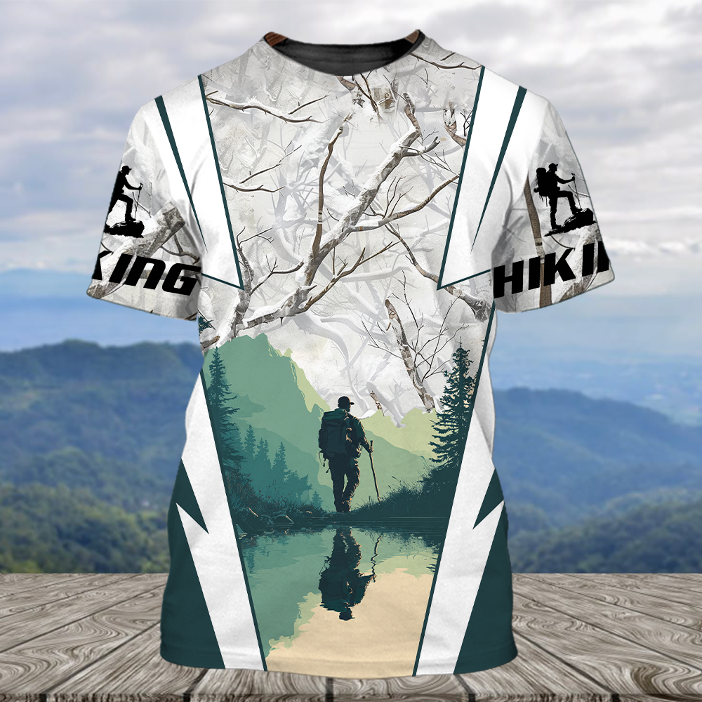 Hiking Winter Camo All Over Print Shirt