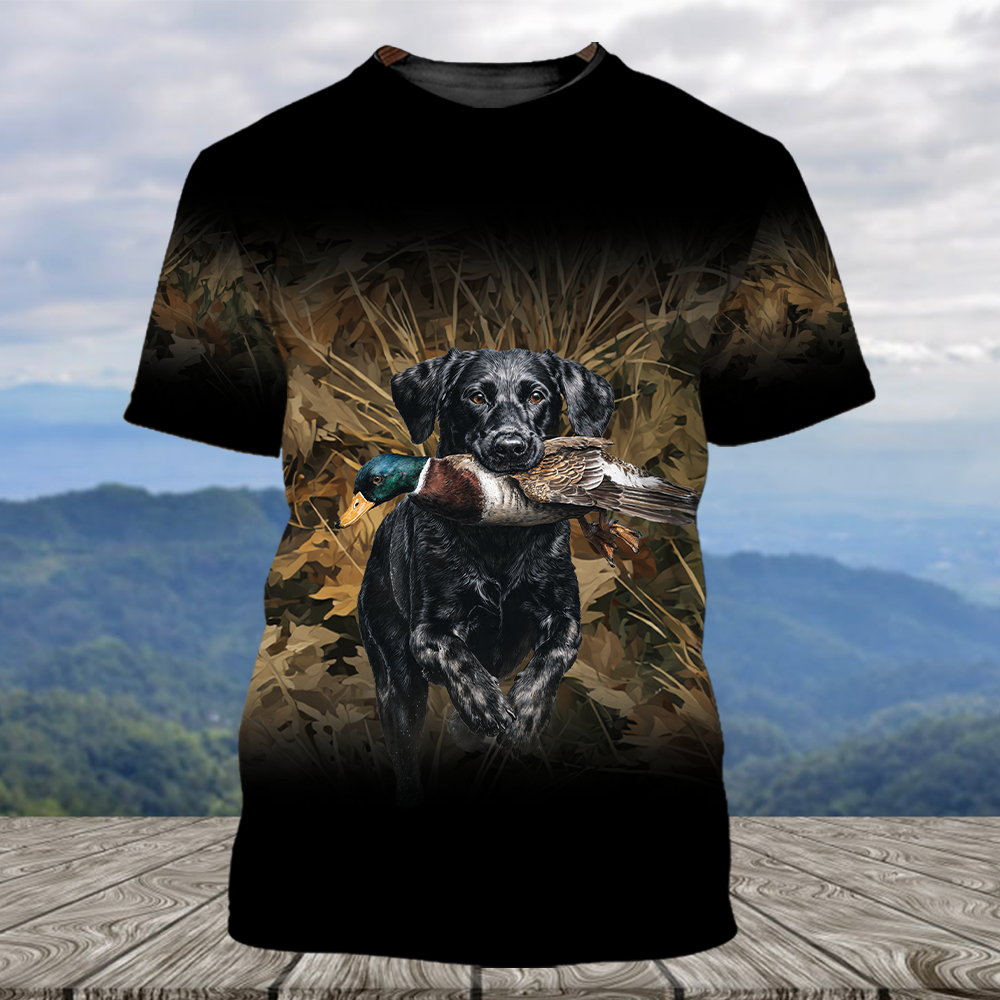 Duck Hunting With Dog All Over Print Shirt