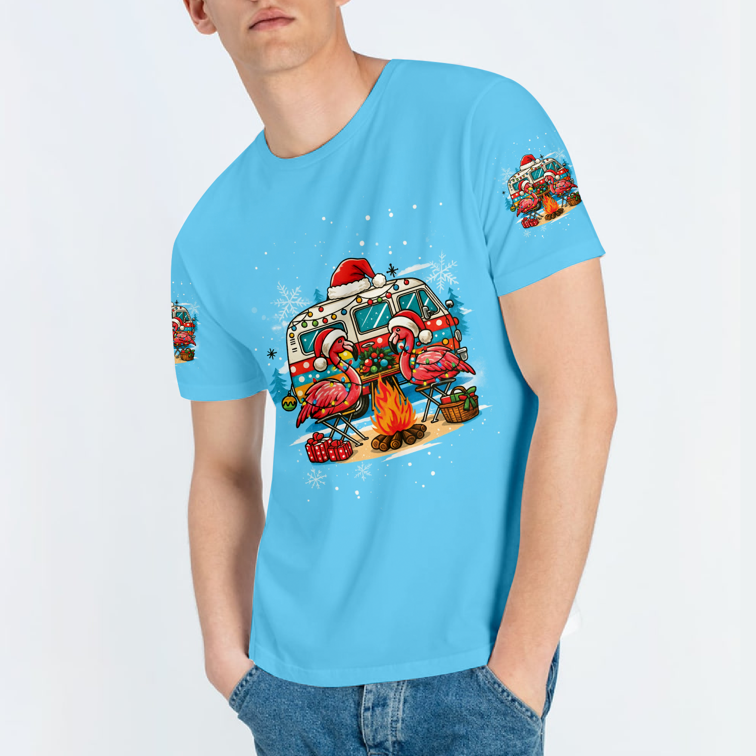 Blue Making Memories One Campfire At A Time All Over Print Shirt
