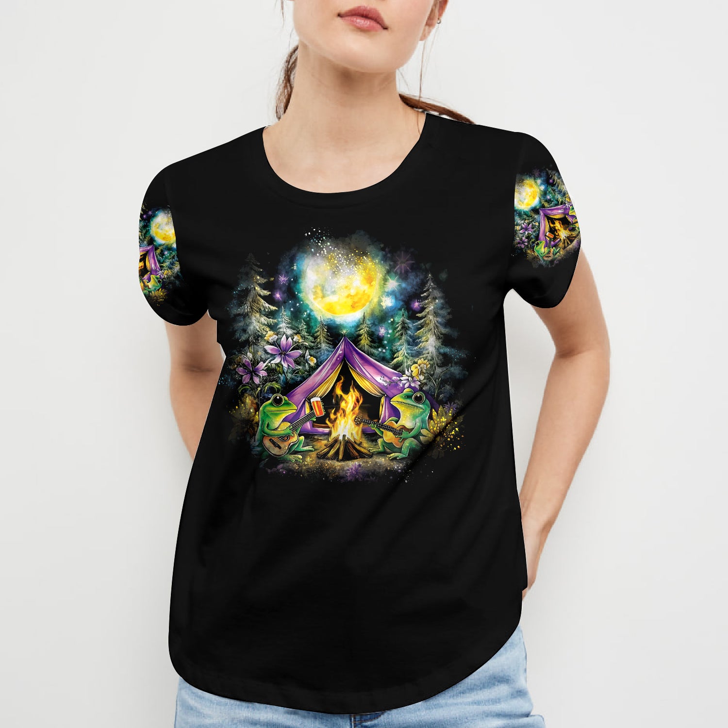 The Best Day Are Spent Camping All Over Print Shirt