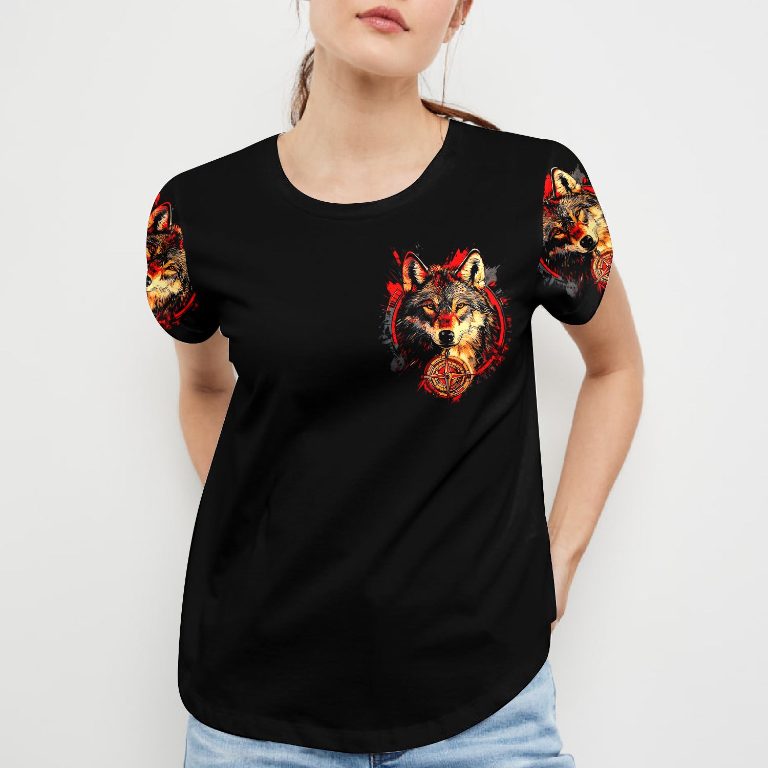 Not All Who Wander Are Lost Wolf All Over Print Shirt