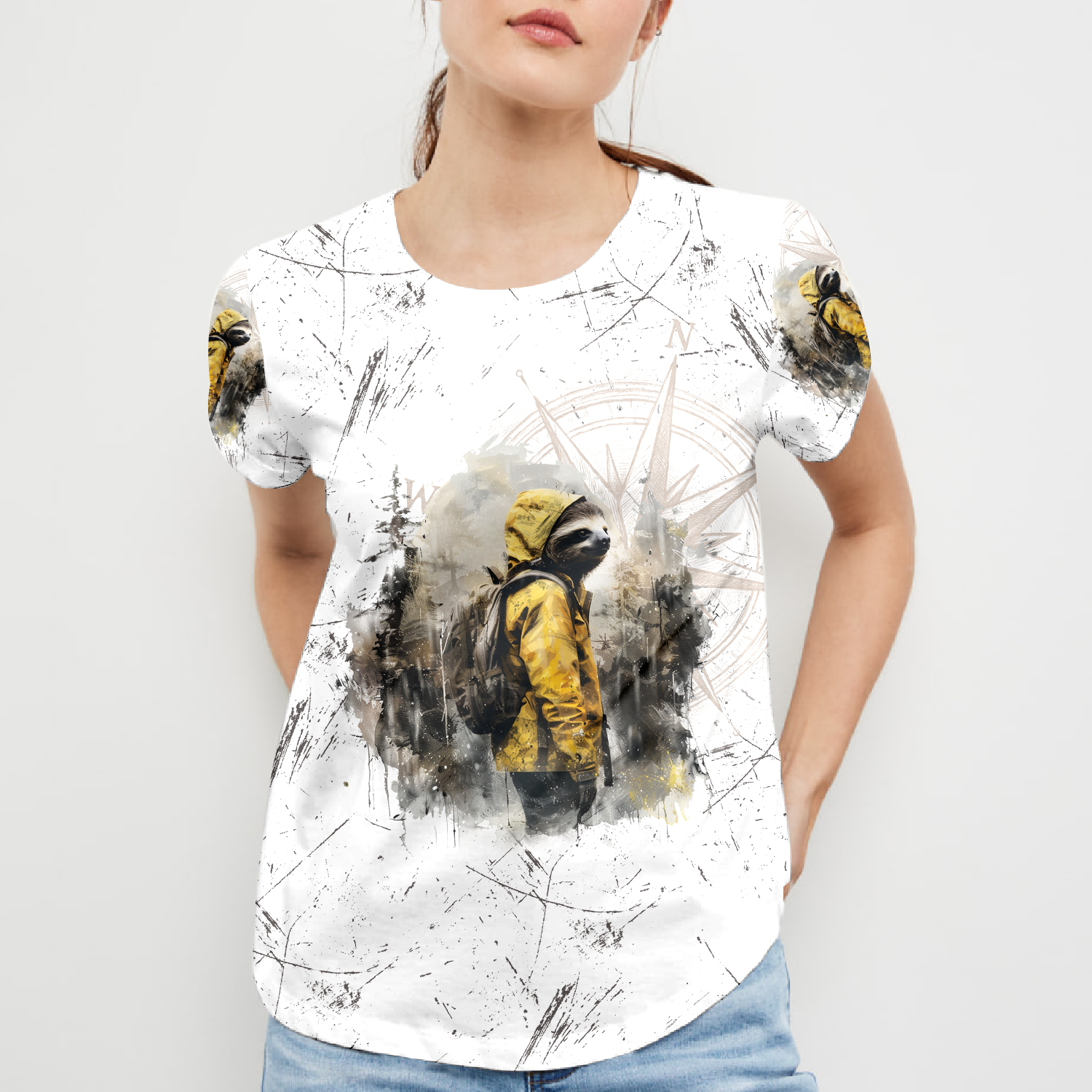 Sloth Hiking Team Will Get There All Over Print Shirt