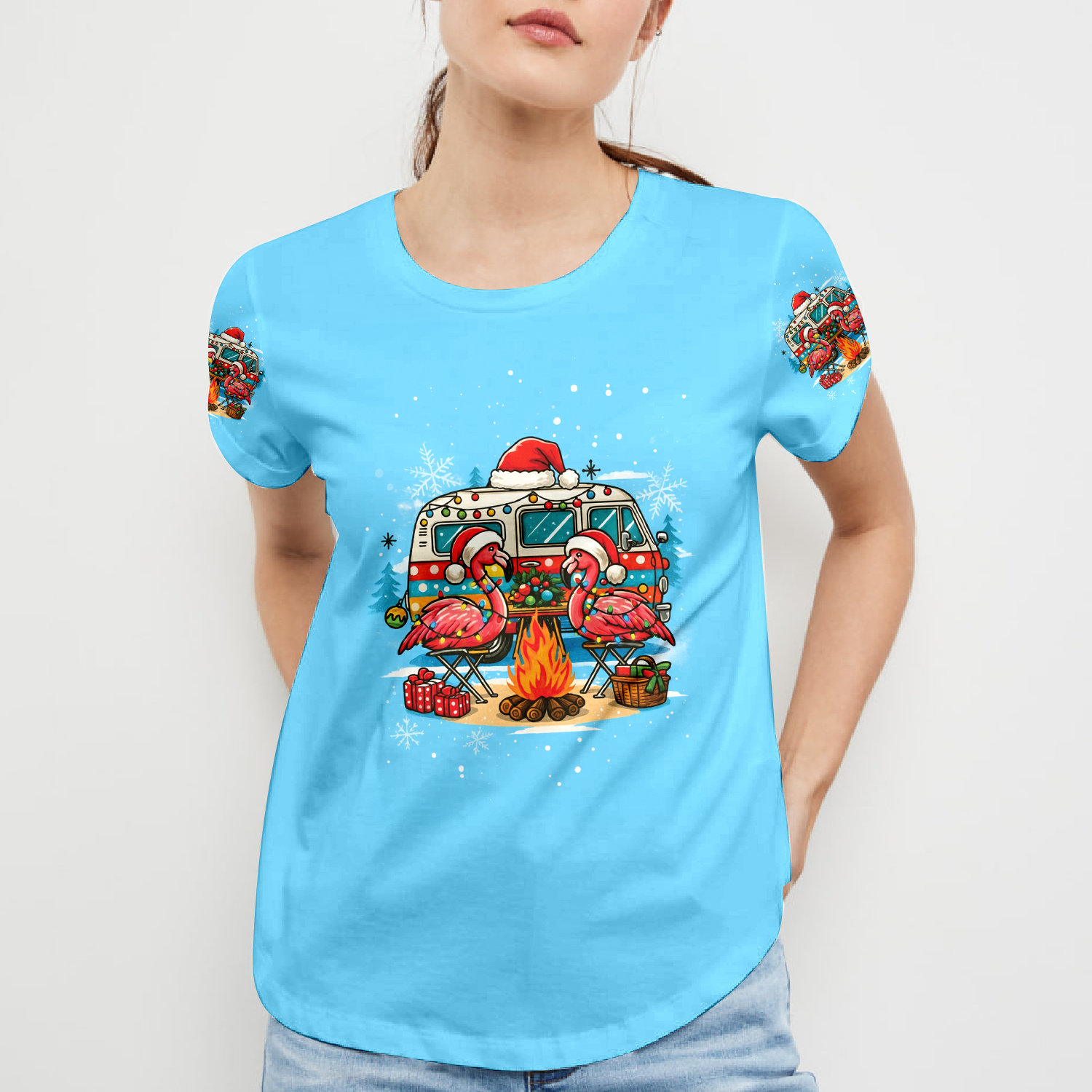 Blue Making Memories One Campfire At A Time All Over Print Shirt