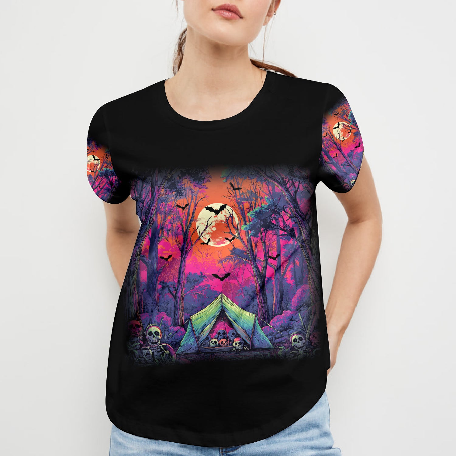 Skull Tent Adventure All Over Print Shirt