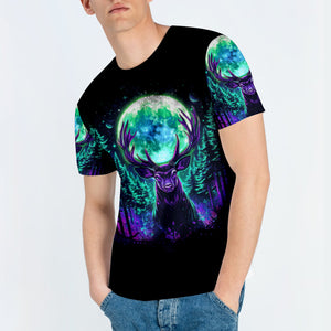 Into The Forest I Go Spirit Deer All Over Print Shirt