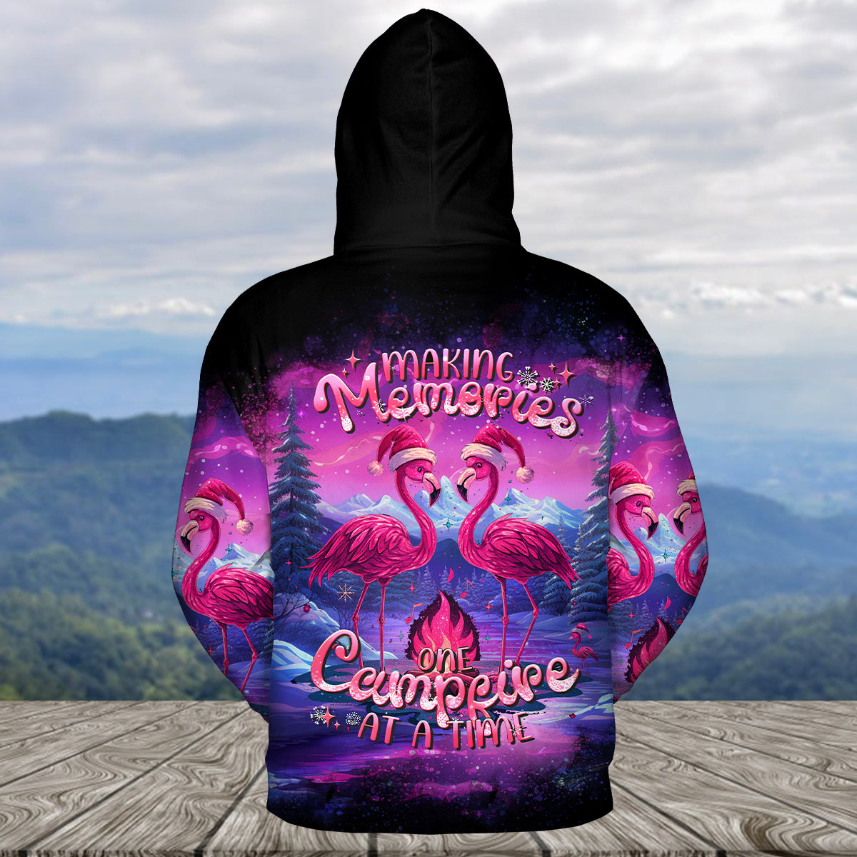Neon Colorful Making Memories One Campfire At A Time All Over Print Shirt