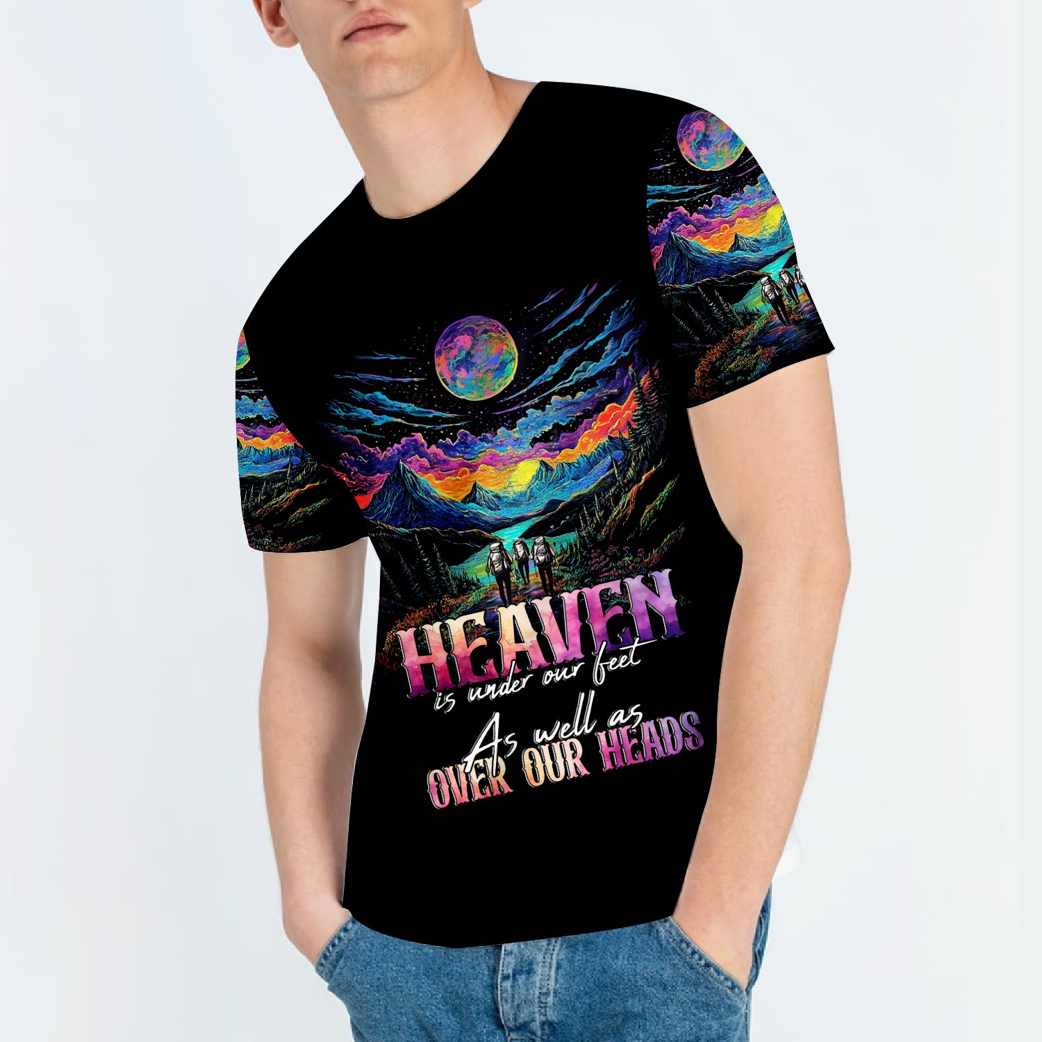 Heaven Is Under Our Feet As Well As Over Our Heads All Over Print Shirt