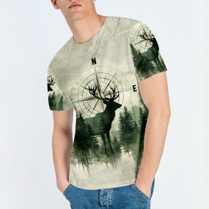 Into The Forest Deer Exposure All Over Print Shirt