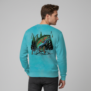 Fish Around And Find Trout Retro Graphic All Over Print Shirt